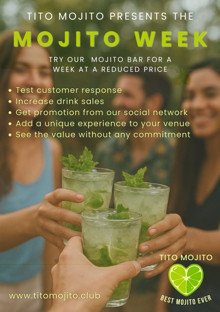 the mojito week flyer